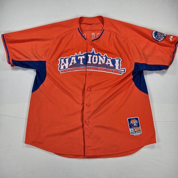 2013 Yadier Molina #4 National All Star Game Orange Jersey Men's Size 56 - Picture 1 of 10